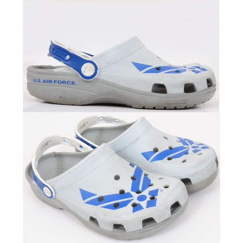 Crocs Classic US Air Force Clog‎ Women 9 Mens 7 Blue White